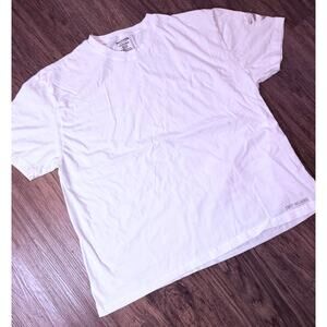 True Religion Shirt Mens Extra Large White Blank Tee Logo Short Sleeve